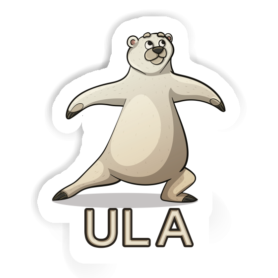 Yoga Bear Sticker Ula Laptop Image