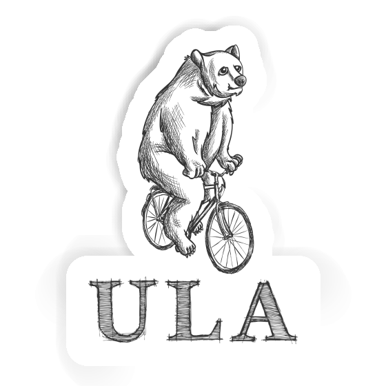 Sticker Ula Bicycle rider Notebook Image