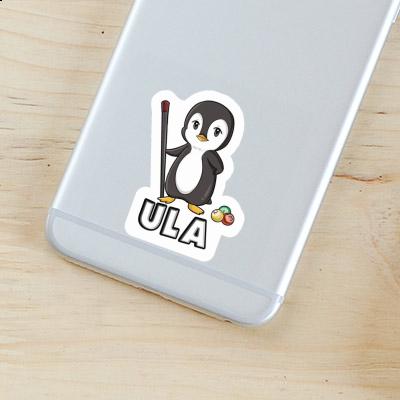 Ula Sticker Billardspieler Notebook Image