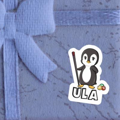 Ula Sticker Billardspieler Notebook Image