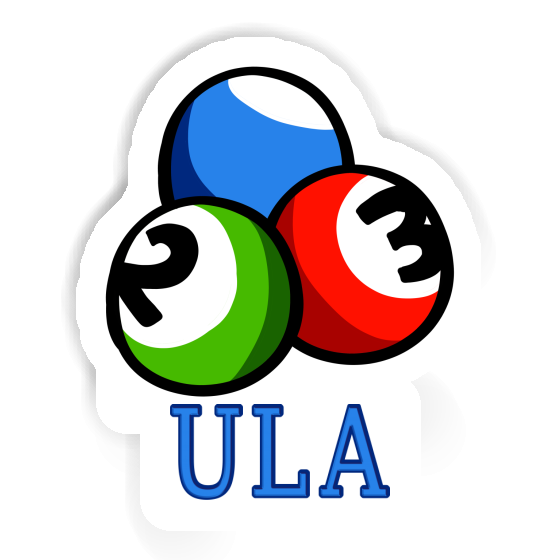 Sticker Ula Billiard Ball Laptop Image