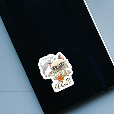 Sticker Ula Smoking Cat Gift package Image