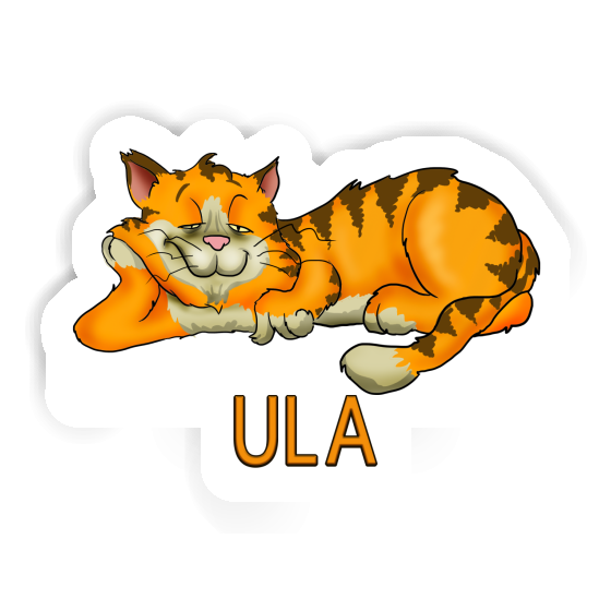 Sticker Ula Chilling Cat Gift package Image