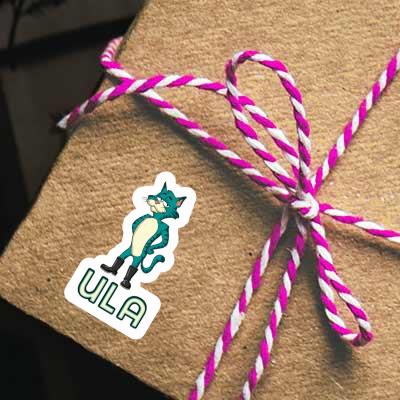 Ula Sticker Standing Cat Notebook Image