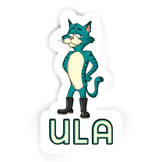 Ula Sticker Standing Cat Gift package Image