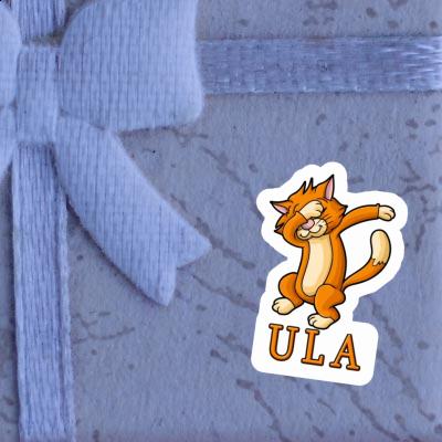 Sticker Ula Dabbing Cat Notebook Image