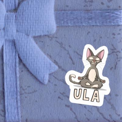 Sticker Yoga-Katze Ula Image