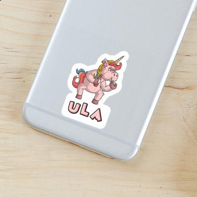 Ula Sticker Smoking Unicorn Image