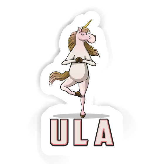 Ula Sticker Yoga Unicorn Laptop Image