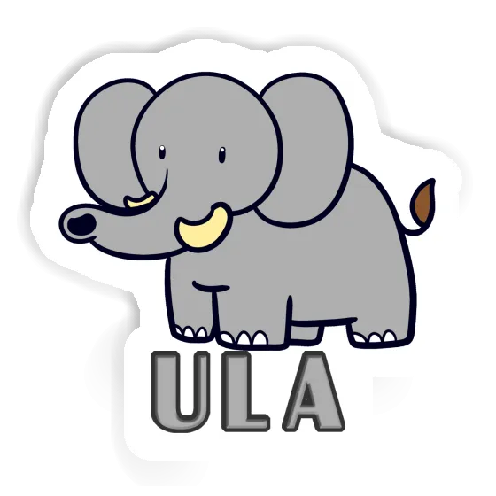 Sticker Ula Elefant Notebook Image