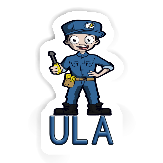 Ula Sticker Electrician Notebook Image