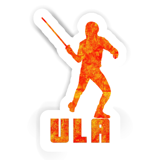 Ula Sticker Fencer Laptop Image