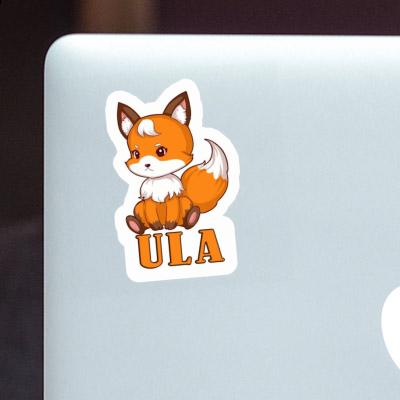 Ula Sticker Sitting Fox Notebook Image