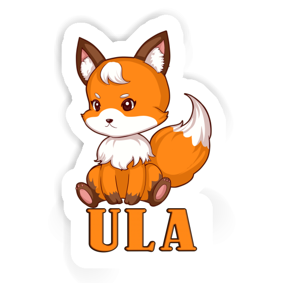 Ula Sticker Sitting Fox Laptop Image