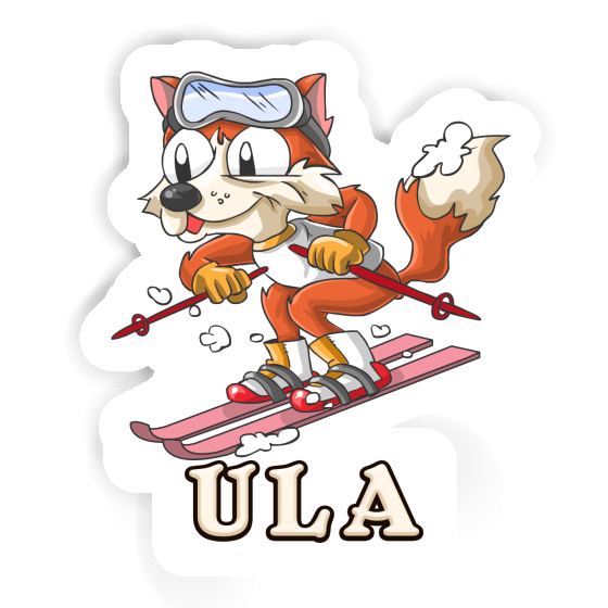 Ula Sticker Skier Notebook Image