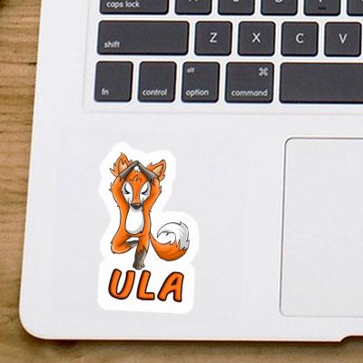 Sticker Ula Yoga Fox Notebook Image