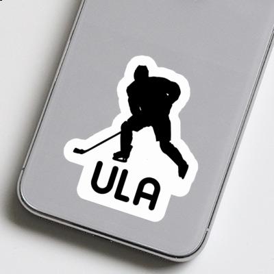 Sticker Ula Eishockeyspieler Notebook Image