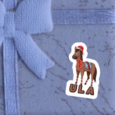 Ula Sticker Christmas Horse Laptop Image