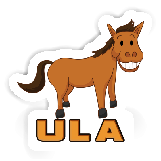 Sticker Ula Grinning Horse Gift package Image