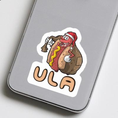 Sticker Christmas Hot Dog Ula Gift package Image