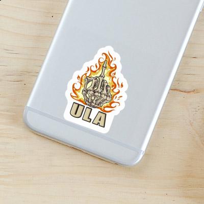 Sticker Ula Middlefinger Notebook Image