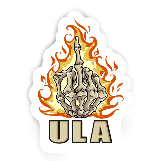 Sticker Ula Middlefinger Laptop Image