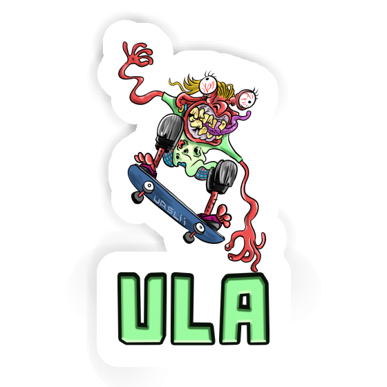 Sticker Skateboarder Ula Laptop Image