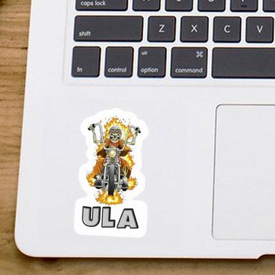 Ula Sticker Motorcycle Rider Notebook Image