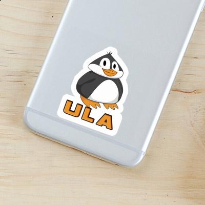 Fat Penguin Sticker Ula Laptop Image