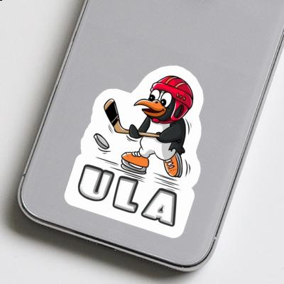 Ula Sticker Eishockey-Pinguin Laptop Image