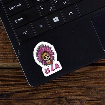 Sticker Ula Lady Totenkopf Laptop Image