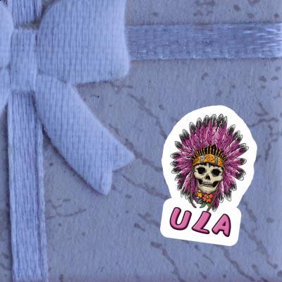 Sticker Ula Lady Totenkopf Gift package Image