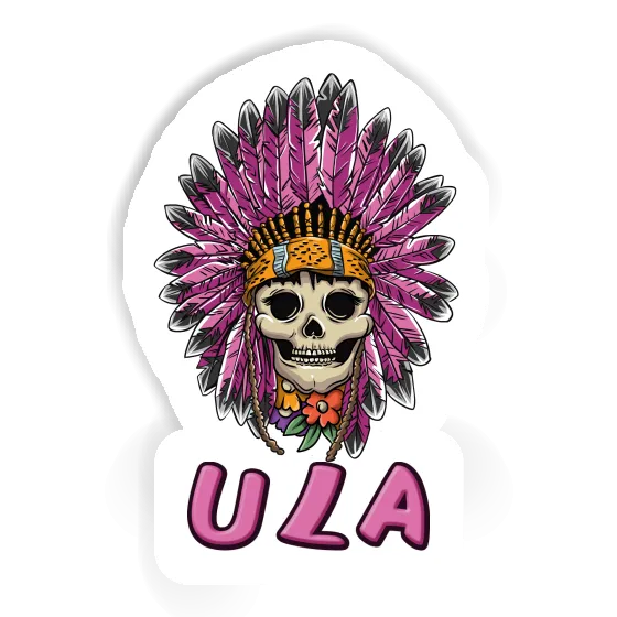 Sticker Ula Lady Totenkopf Gift package Image