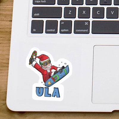 Weihnachts-Snowboarder Sticker Ula Gift package Image