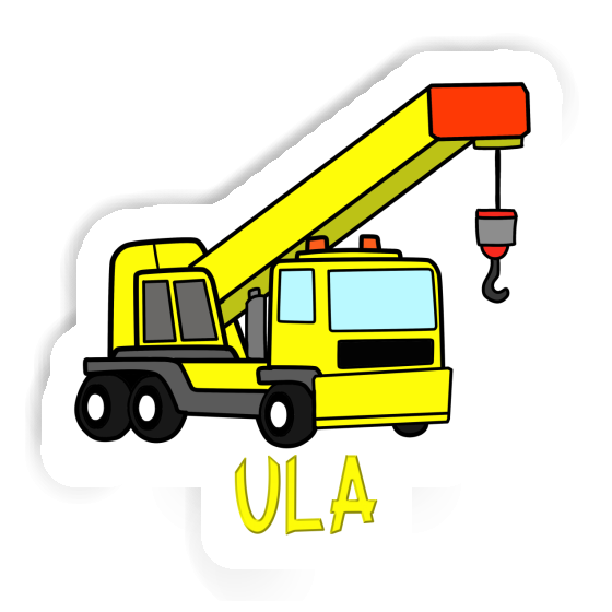 Sticker Vehicle Crane Ula Notebook Image