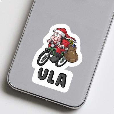 Sticker Ula Bicycle Rider Laptop Image