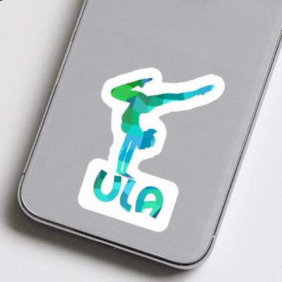 Yoga Woman Sticker Ula Notebook Image