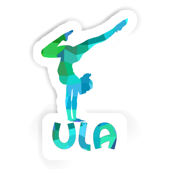 Yoga Woman Sticker Ula Laptop Image