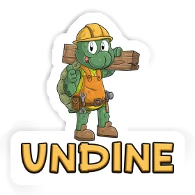 Sticker Construction worker Undine Image