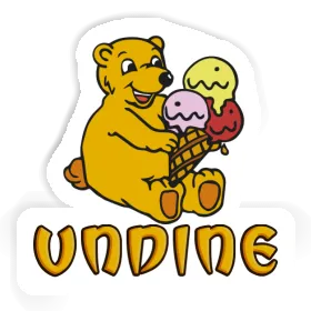 Ice Cream Bear Sticker Undine Image