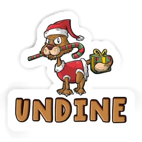 Christmas Cat Sticker Undine Image
