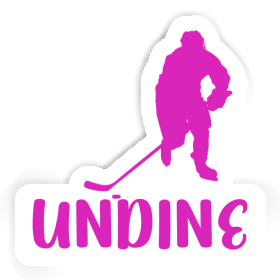 Undine Sticker Hockey Player Image