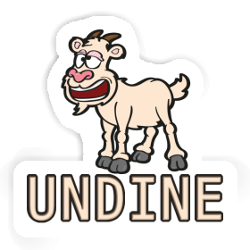 Undine Sticker Goat Image