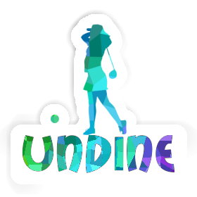 Sticker Golfer Undine Image
