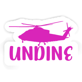 Helicopter Sticker Undine Image