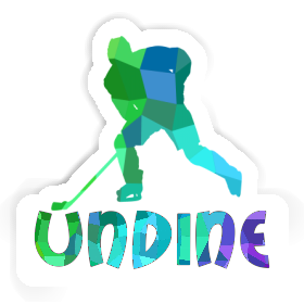 Undine Sticker Hockey Player Image