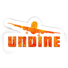Sticker Undine Airplane Image