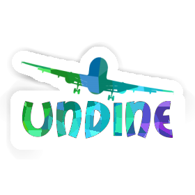 Airplane Sticker Undine Image
