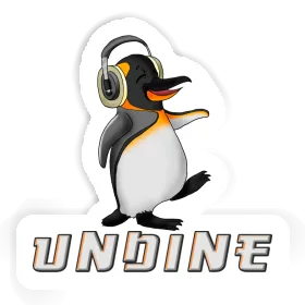 Sticker Undine Musik-Pinguin Image