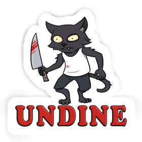 Aufkleber Psycho-Katze Undine Image